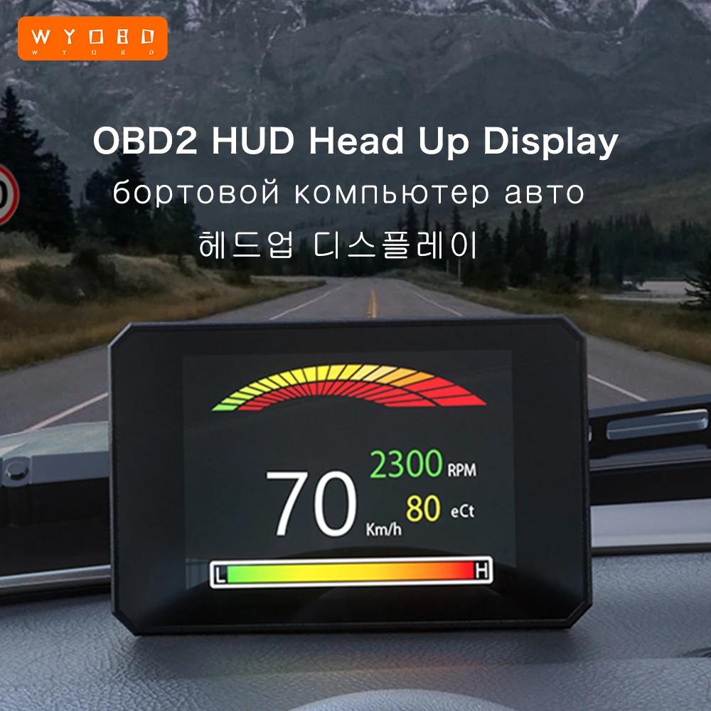 WYOBD ڵ  ӵ  溸 HUD,   µ ͺ з º ǻ, P16 OBD2 